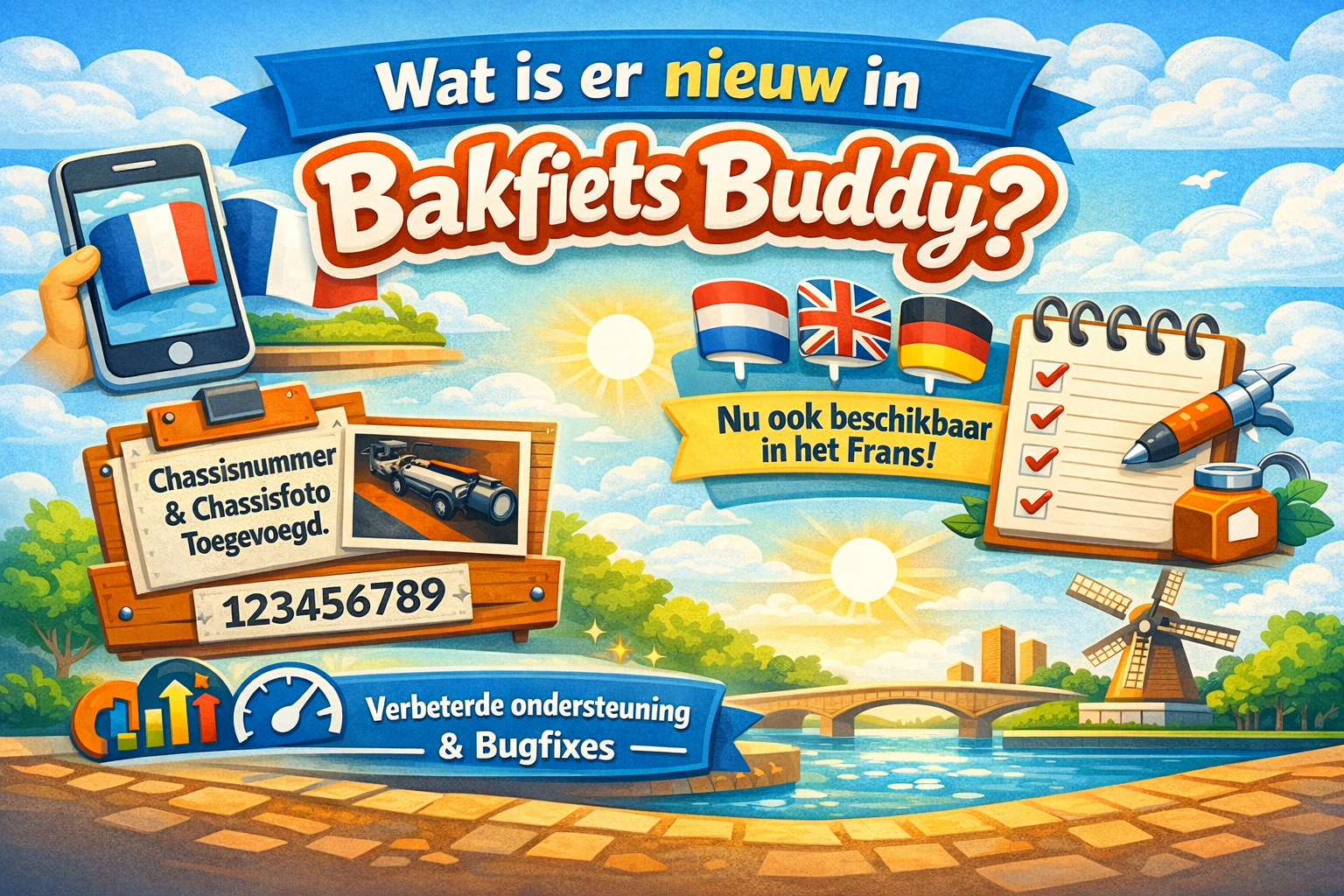 Nieuwe update voor Bakfiets Buddy op iOS: meer talen, betere fietsgegevens en slimmer onderhoud